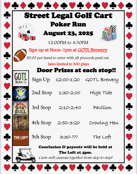 GOTL Street Legal Golf Cart Poker Run