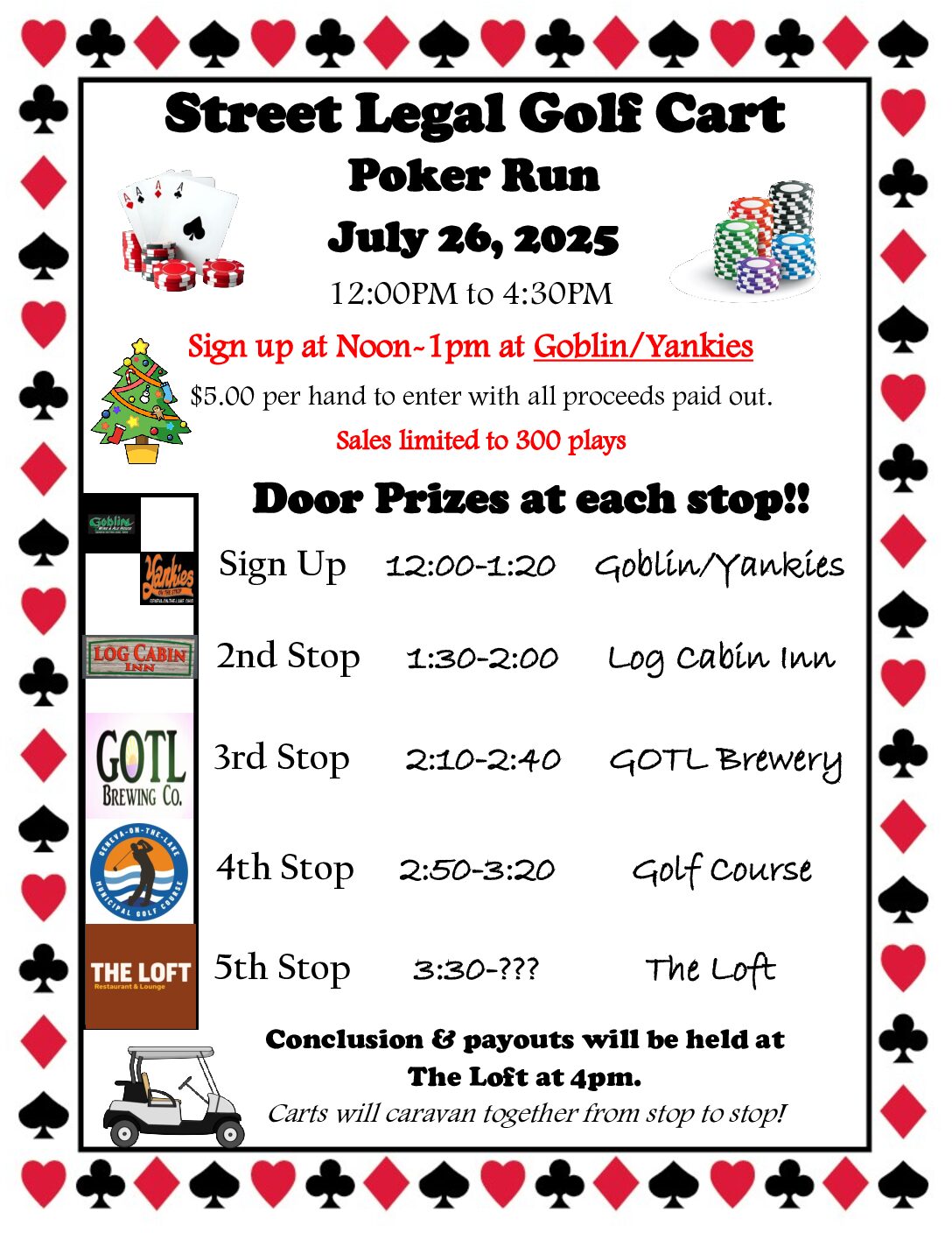 GOTL Street Legal Golf Cart Poker Run