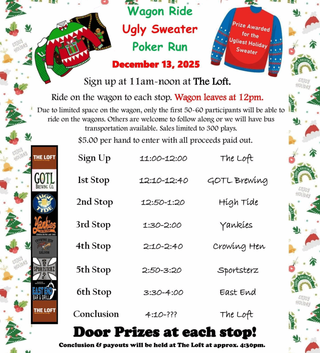 GOTL Wagon Ugly Sweater Poker Run